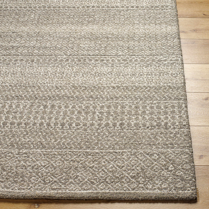 Iokua Contemporary Geometrical Beige Hand Tufted Area Rug