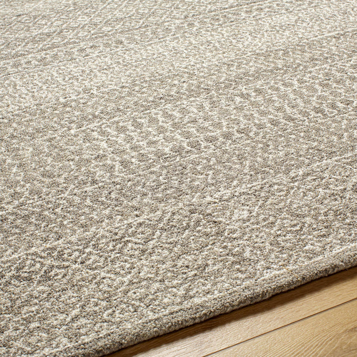 Iokua Contemporary Geometrical Beige Hand Tufted Area Rug