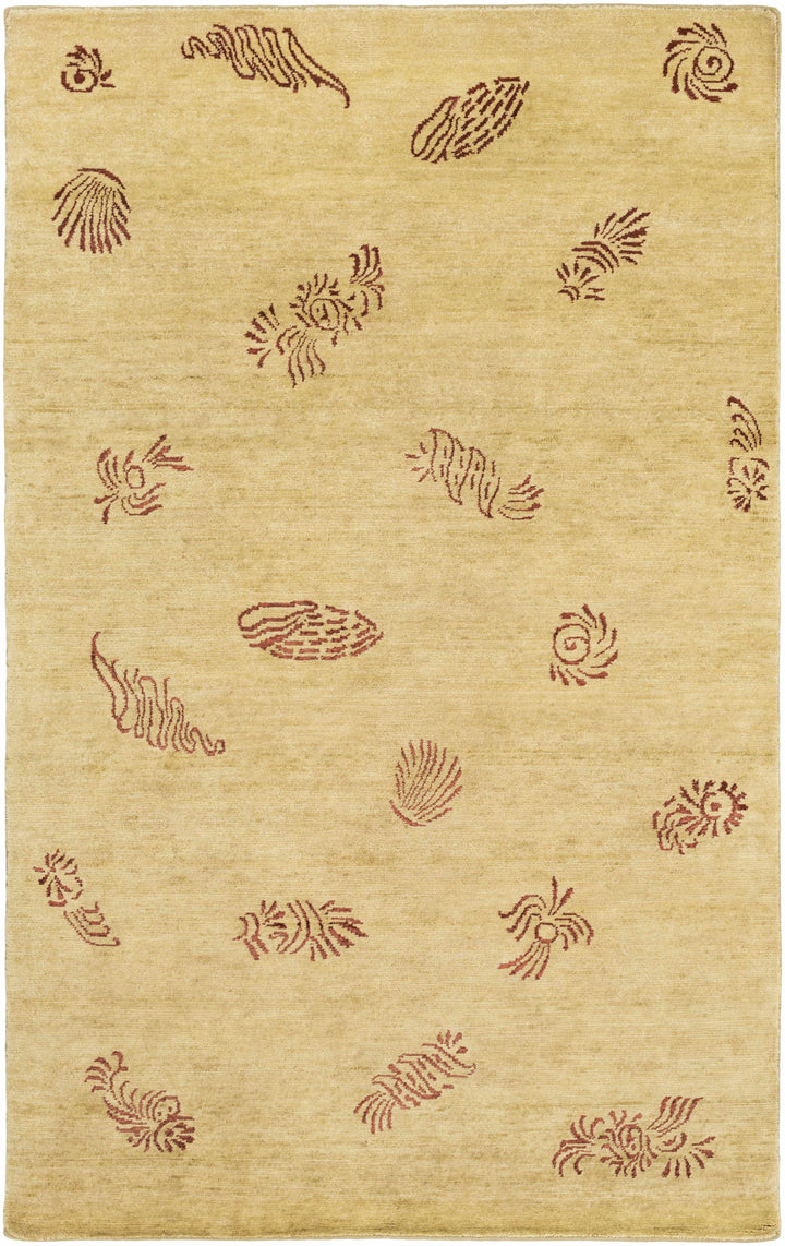 Ione Modern Style Beige And Brown Hand Knotted Area Rug