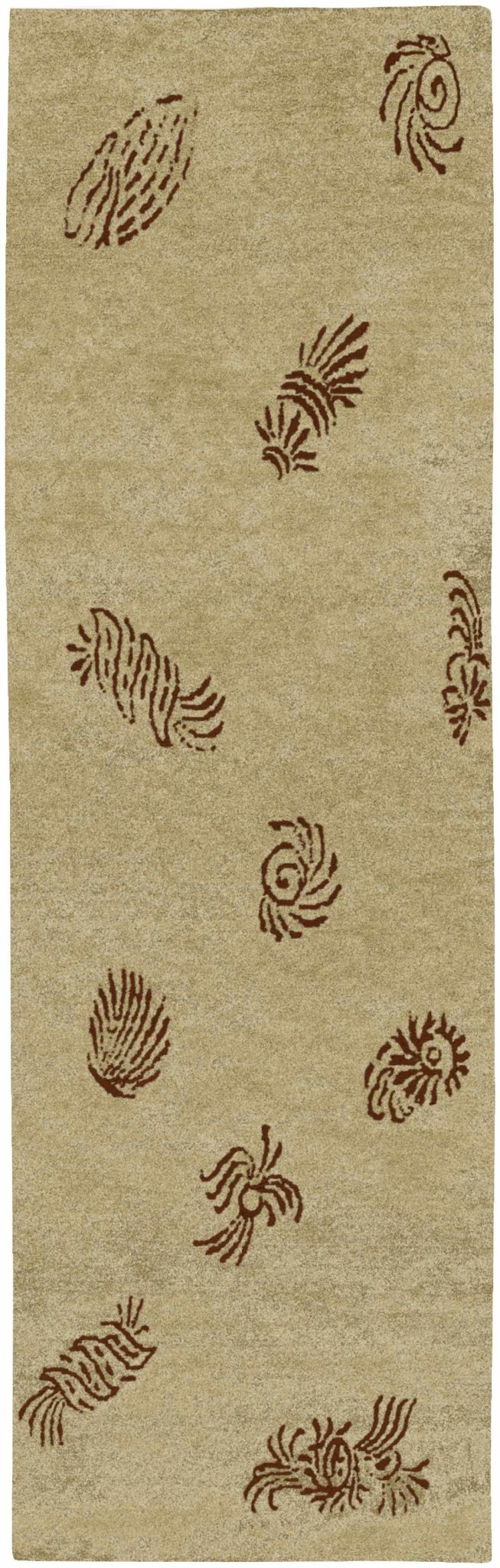 Ione Modern Style Beige And Brown Hand Knotted Area Rug - The Rug Decor