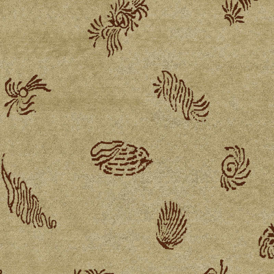 Ione Modern Style Beige And Brown Hand Knotted Area Rug - The Rug Decor