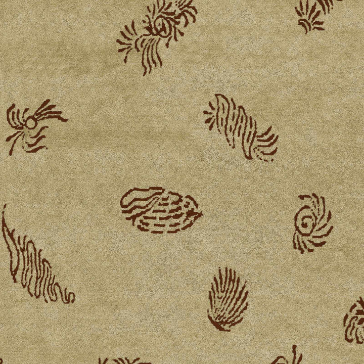 Ione Modern Style Beige And Brown Hand Knotted Area Rug - The Rug Decor