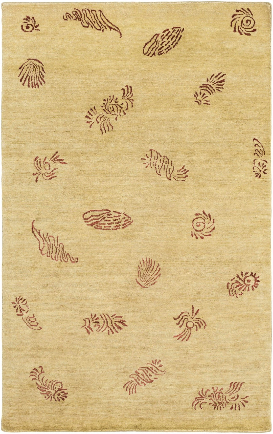 Ione Modern Style Beige And Brown Hand Knotted Area Rug - The Rug Decor
