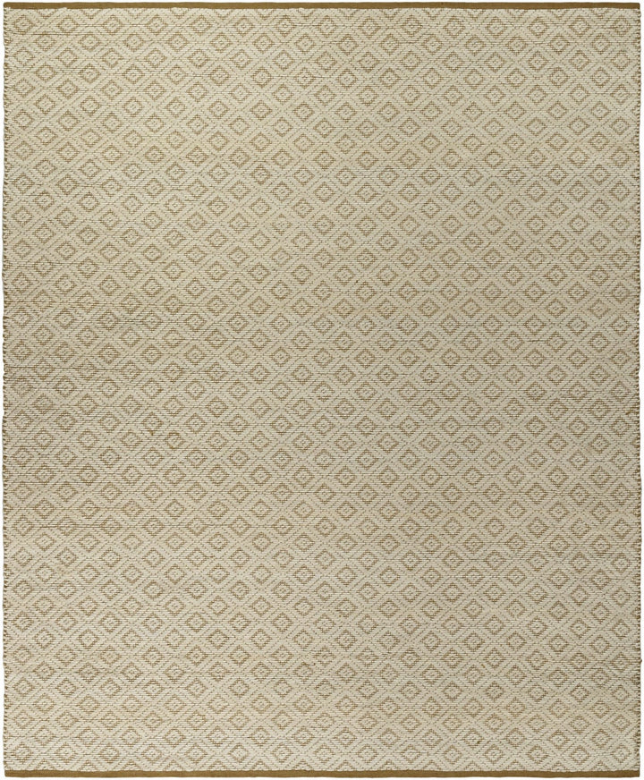Irela Modern Geometric Design Beige Hand Woven Wool Rug - The Rug Decor
