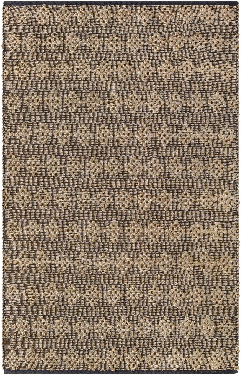 Irina Brown And Black Hand Woven Cotton Rug - The Rug Decor