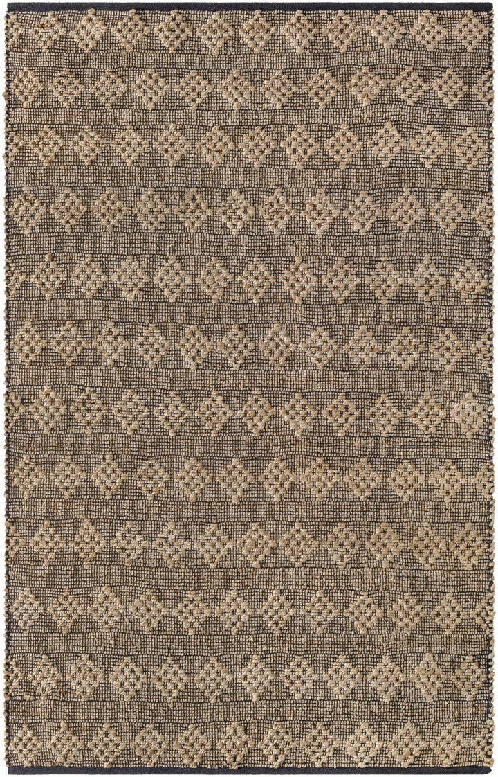 Irina Brown And Black Hand Woven Cotton Rug - The Rug Decor