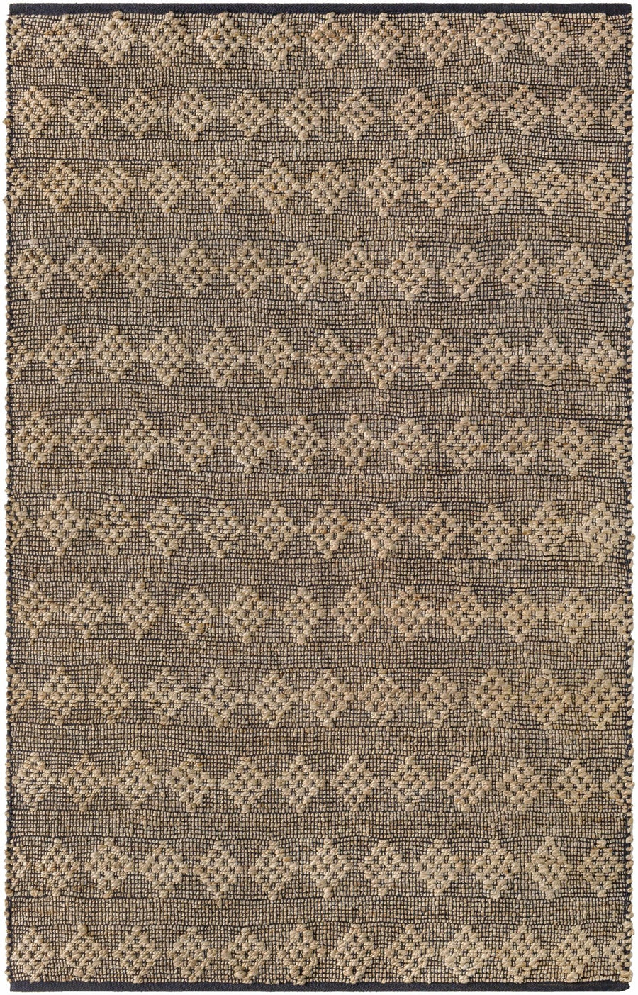 Irina Brown And Black Hand Woven Cotton Rug - The Rug Decor