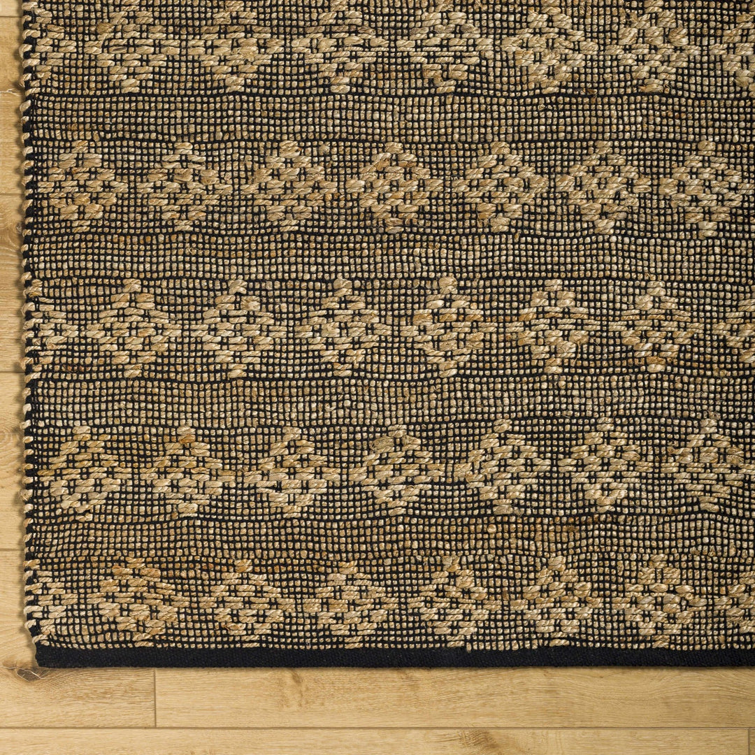 Irina Brown And Black Hand Woven Cotton Rug - The Rug Decor