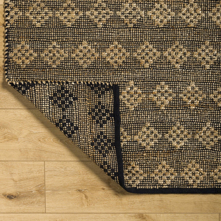 Irina Brown And Black Hand Woven Cotton Rug - The Rug Decor