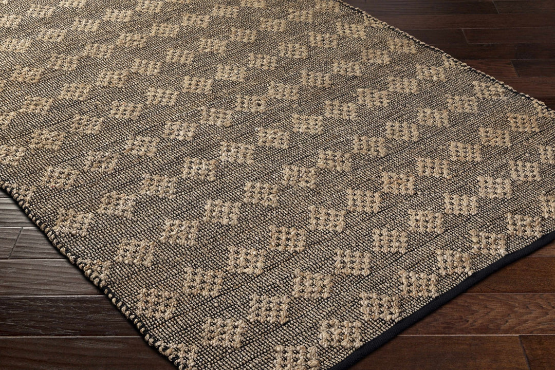Irina Brown And Black Hand Woven Cotton Rug - The Rug Decor