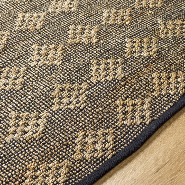 Irina Brown And Black Hand Woven Cotton Rug - The Rug Decor