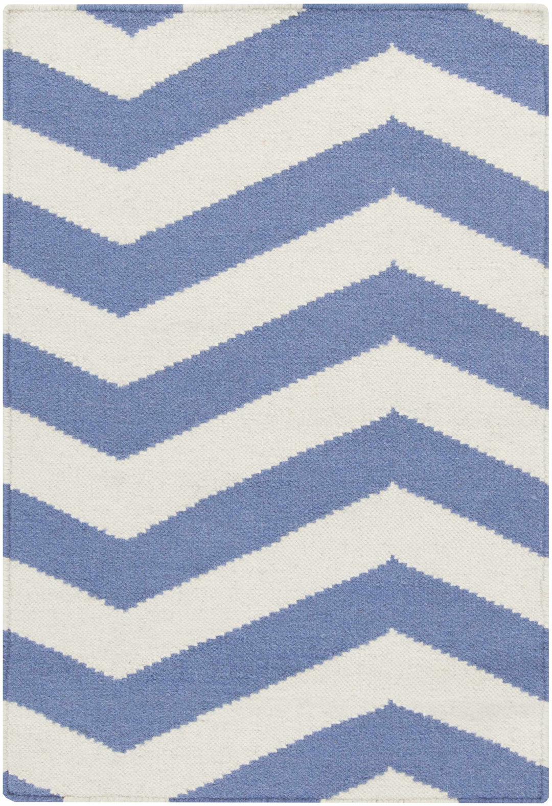 Irmo  Ivory And Blue Modern Style Hand Woven Area Rug