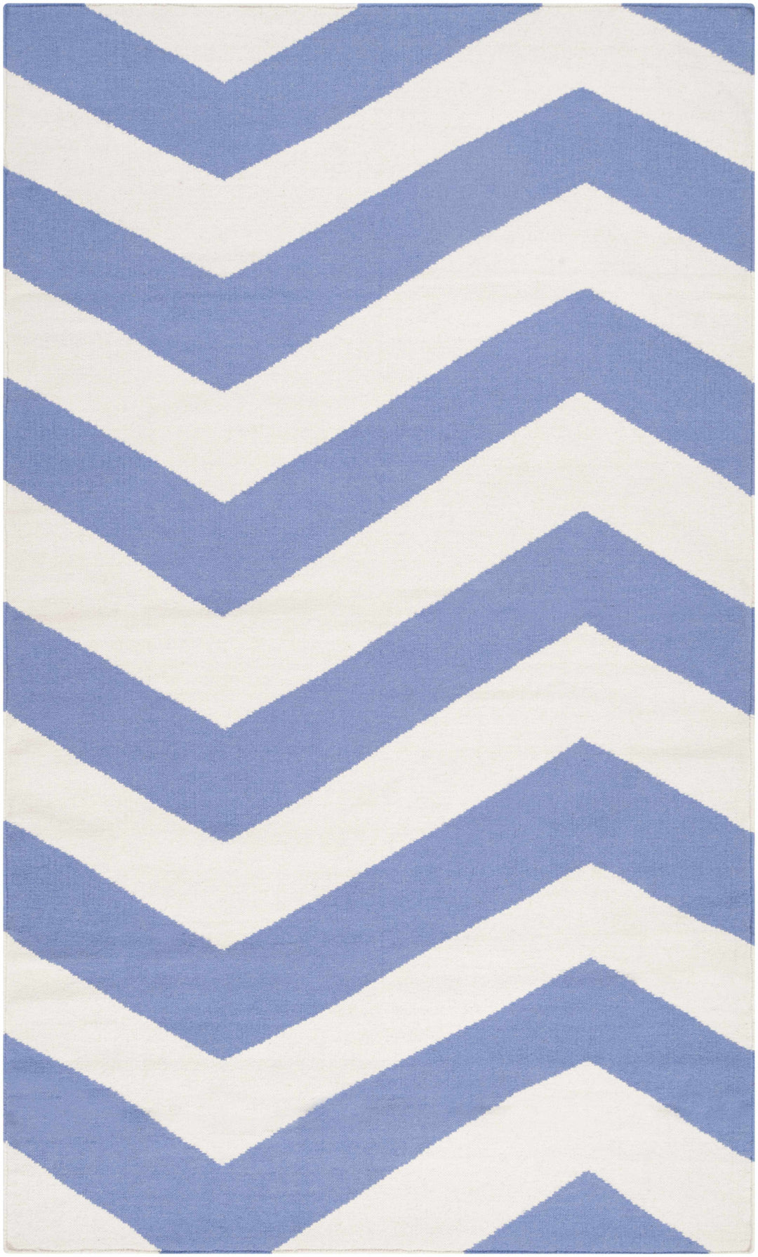Irmo  Ivory And Blue Modern Style Hand Woven Area Rug