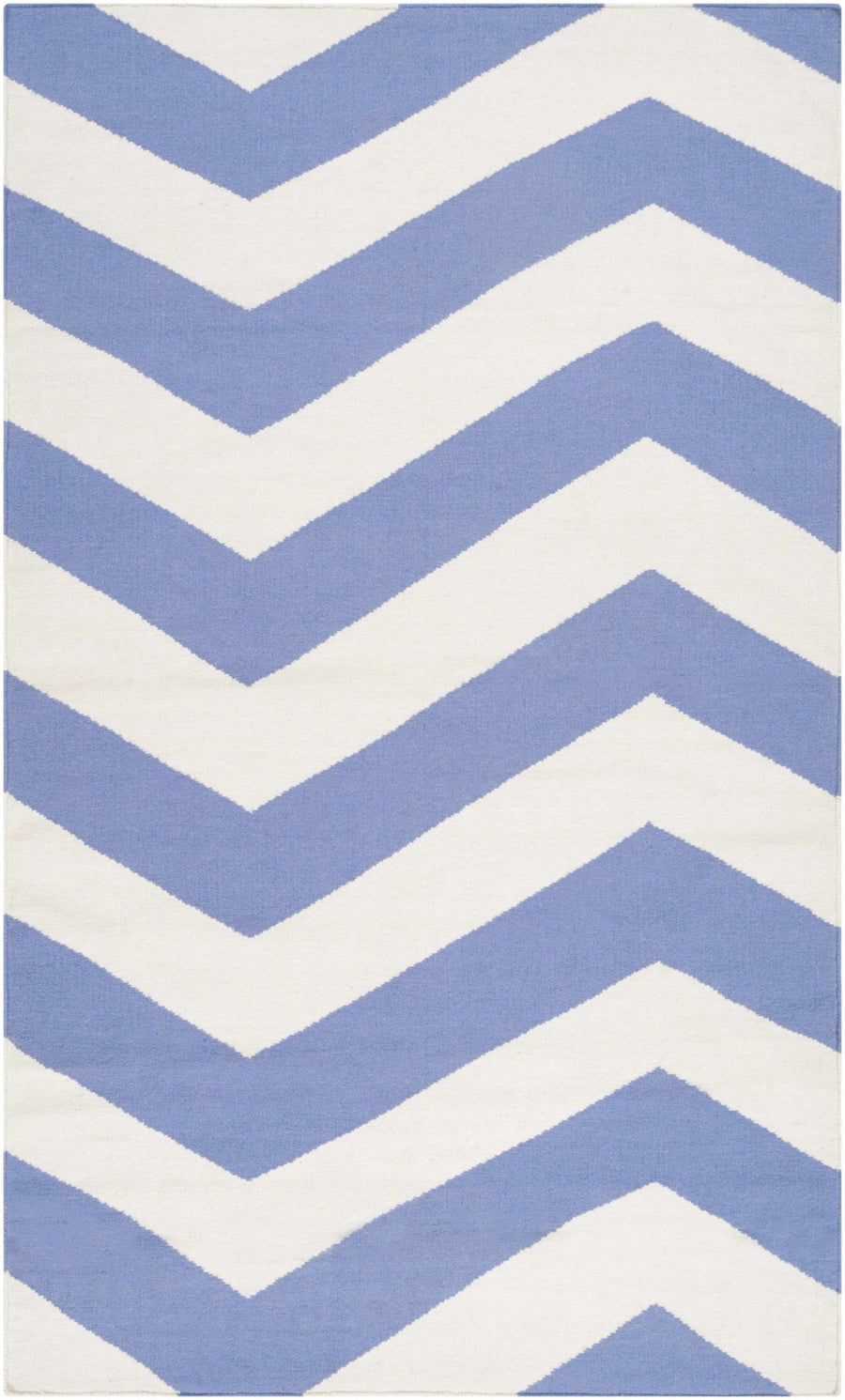 Irmo Ivory And Blue Modern Style Hand Woven Area Rug - The Rug Decor