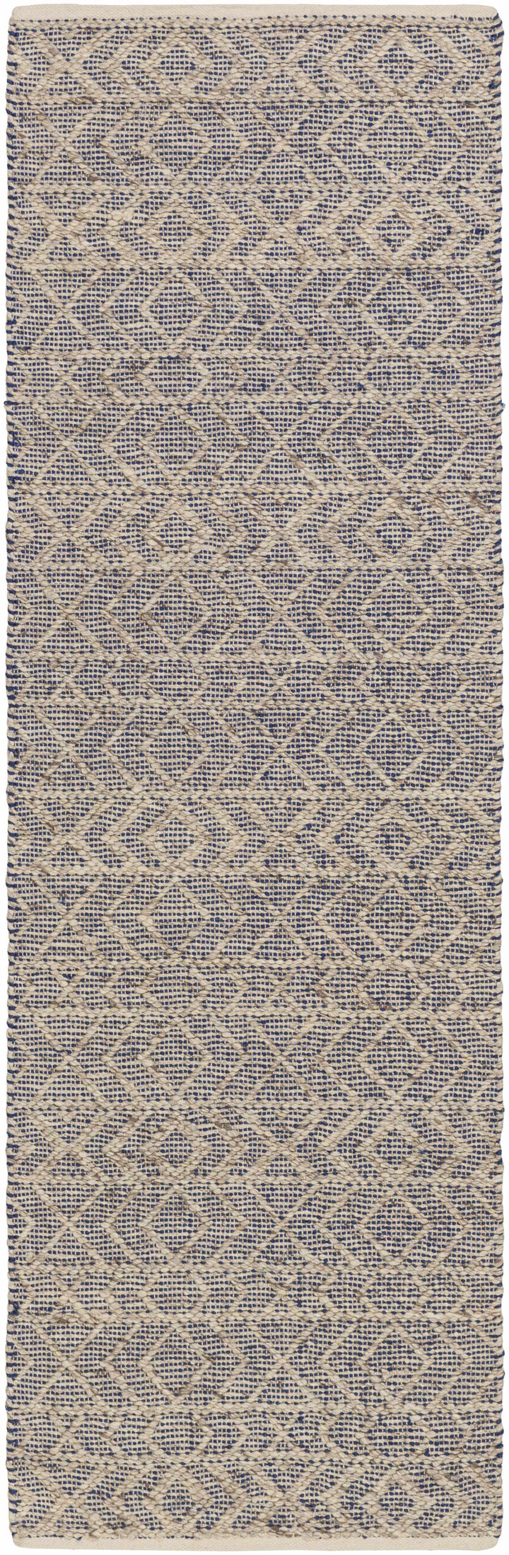 Ironia Bohemian Gray And Blue Hand Woven Wool Area Rug