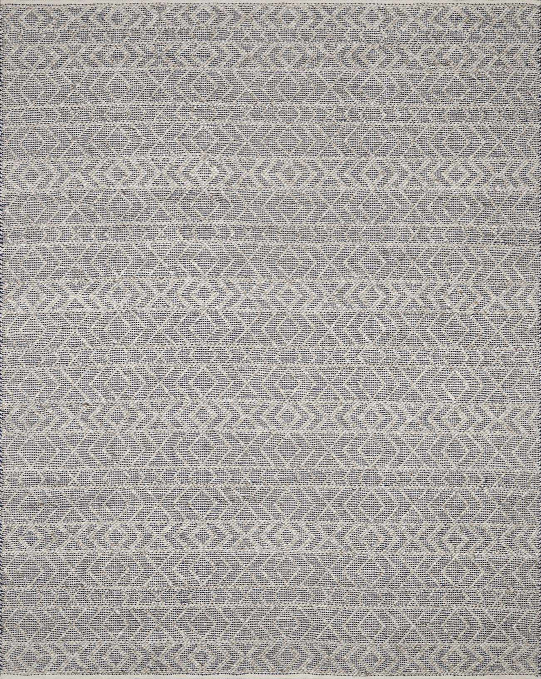 Ironia Bohemian Gray And Blue Hand Woven Wool Area Rug - The Rug Decor