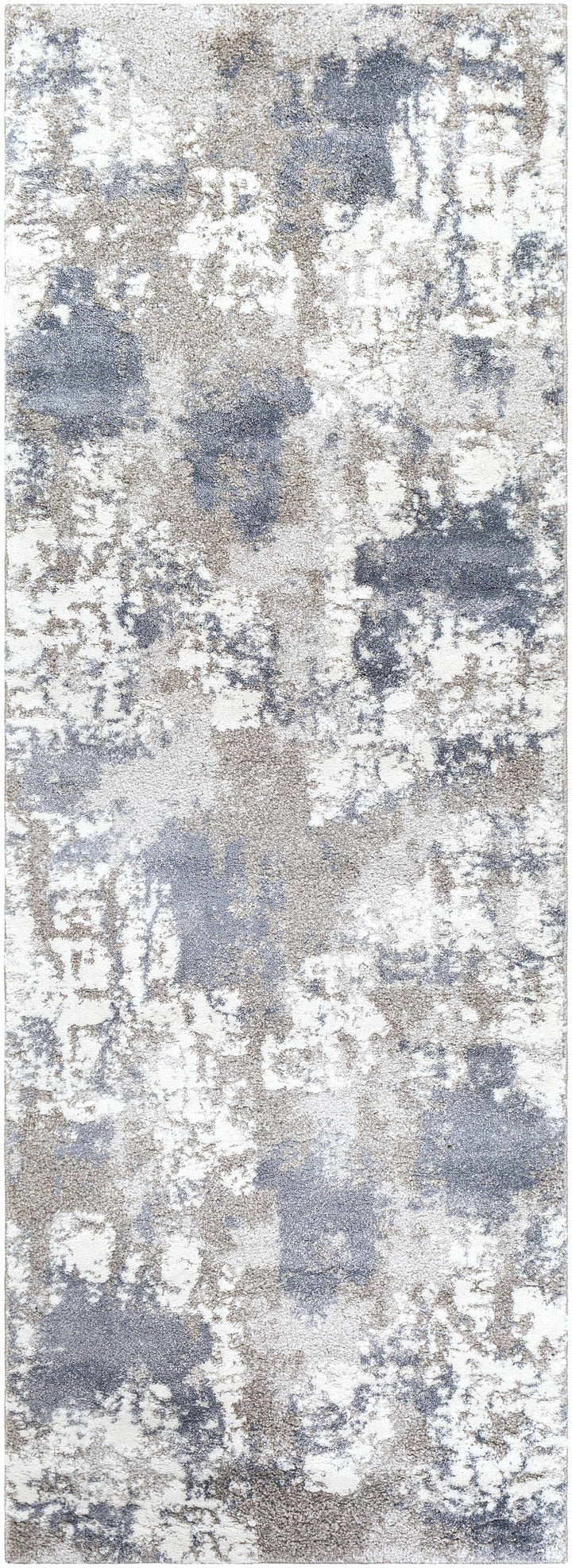 Iroquois Contemporary Abstract Gray And Ivory Area Rug