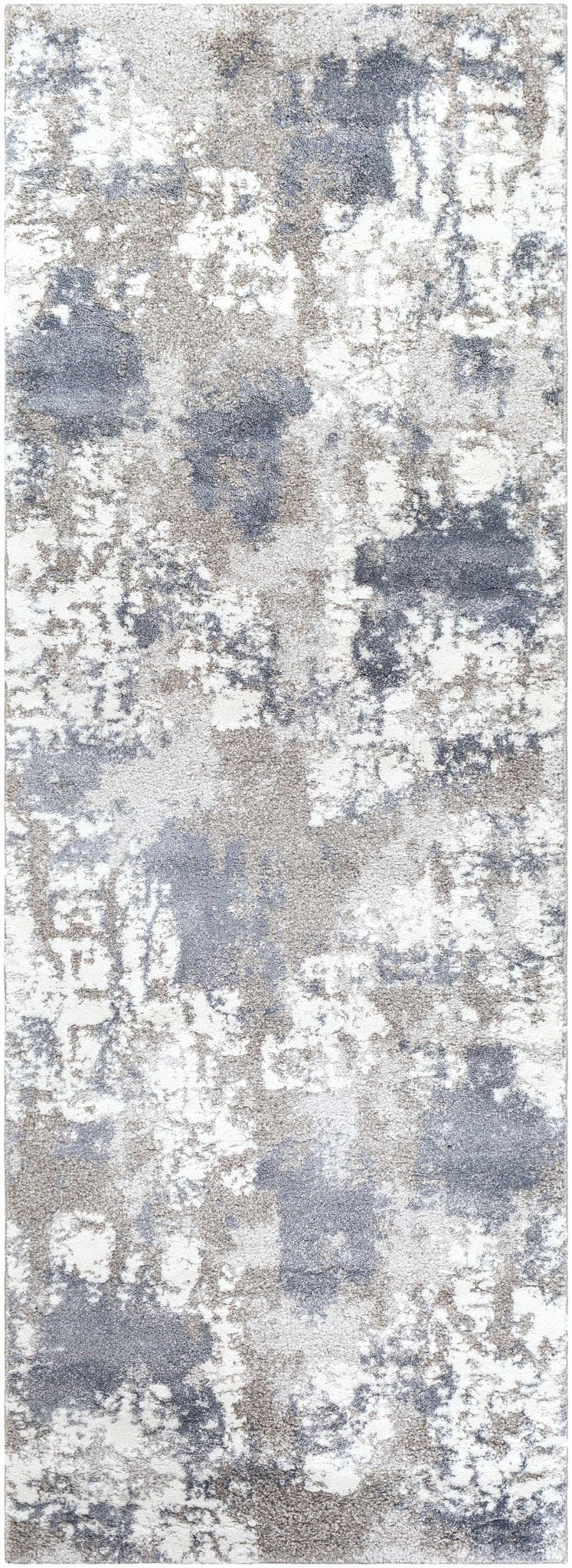 Iroquois Contemporary Abstract Gray And Ivory Area Rug - The Rug Decor