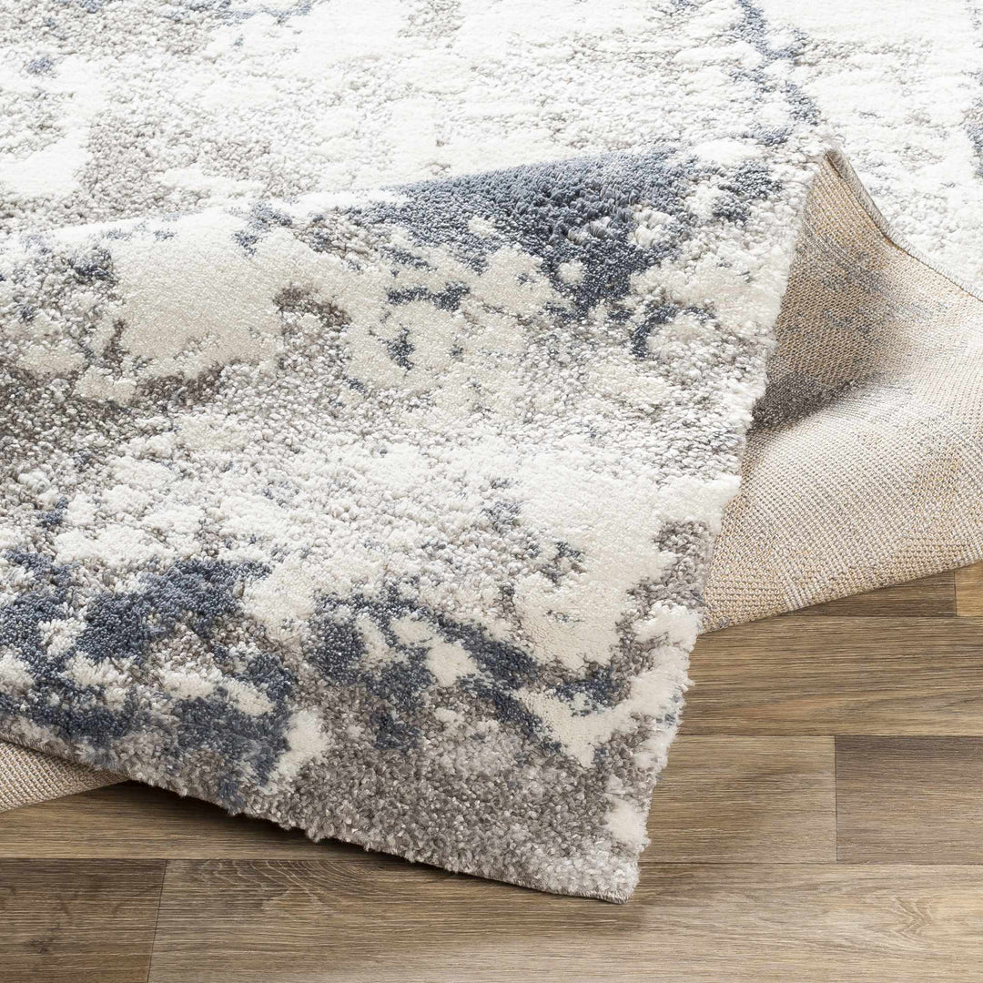 Iroquois Contemporary Abstract Gray And Ivory Area Rug - The Rug Decor