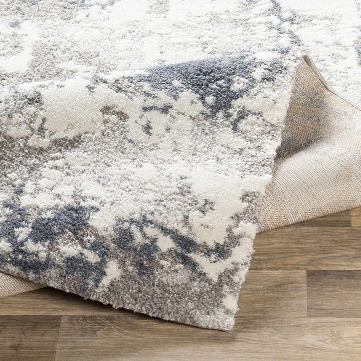 Iroquois Contemporary Abstract Gray And Ivory Area Rug - The Rug Decor