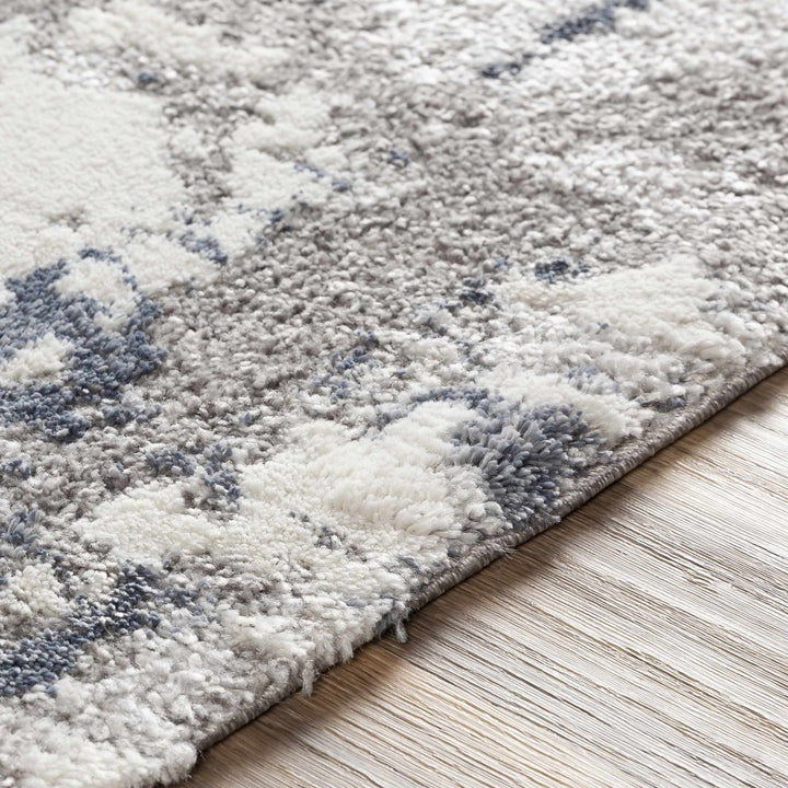 Iroquois Contemporary Abstract Gray And Ivory Area Rug - The Rug Decor