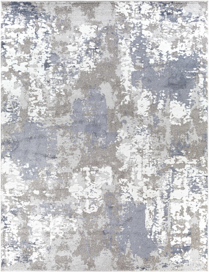 Iroquois Contemporary Abstract Gray And Ivory Area Rug - The Rug Decor
