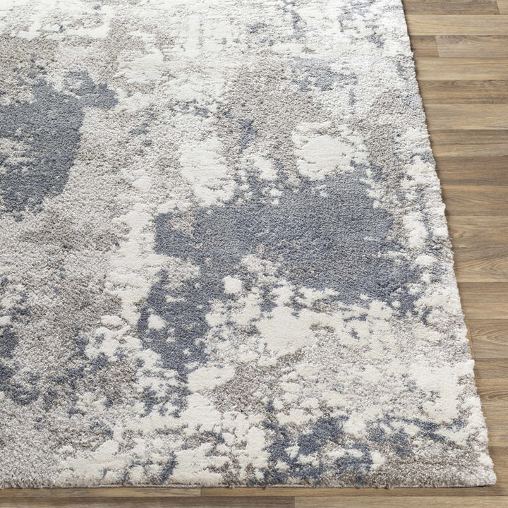 Iroquois Contemporary Abstract Gray And Ivory Area Rug - The Rug Decor