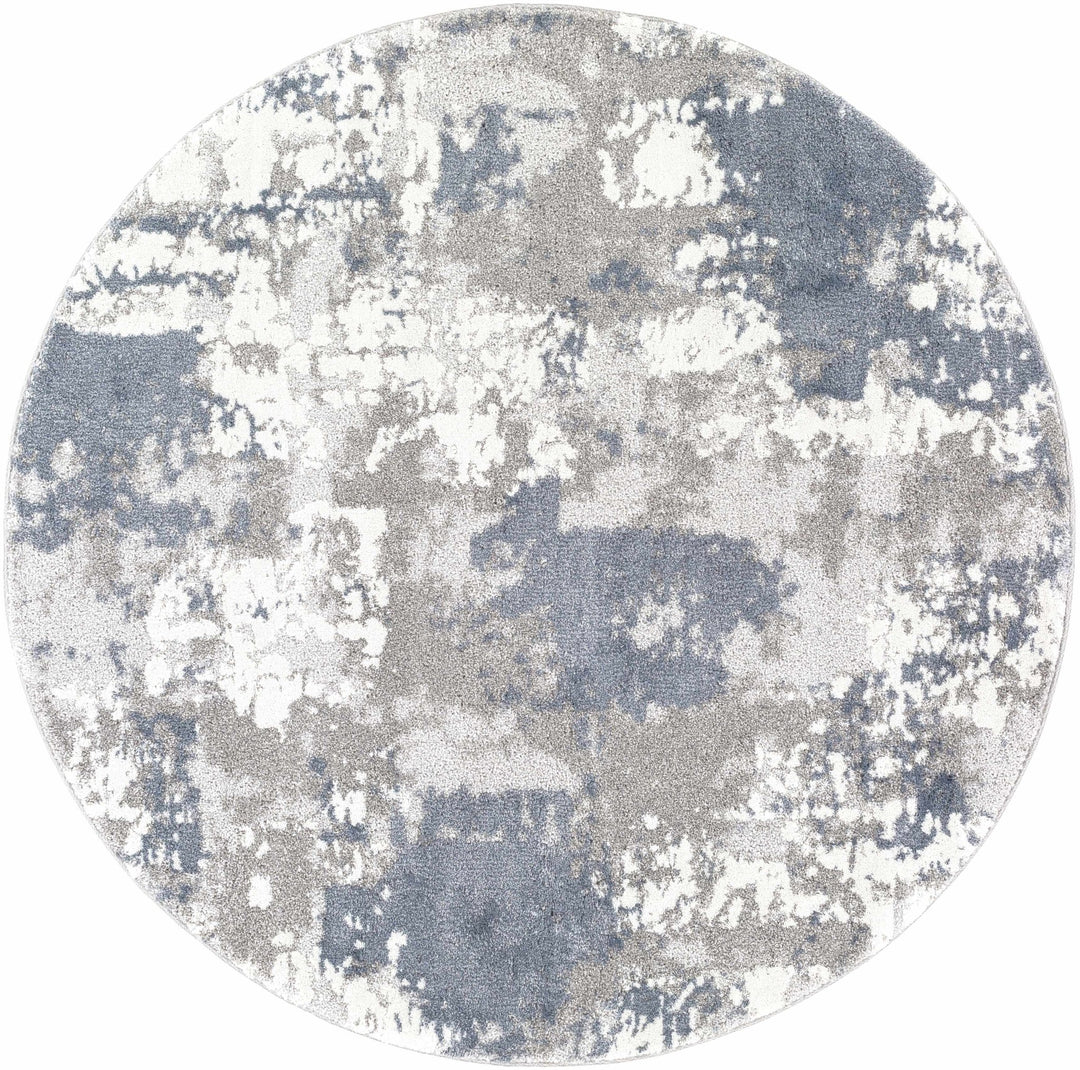 Iroquois Contemporary Abstract Gray And Ivory Area Rug - The Rug Decor