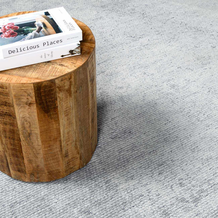 Isako Blue & Gray Modern Solid Design Washable Rug - The Rug Decor