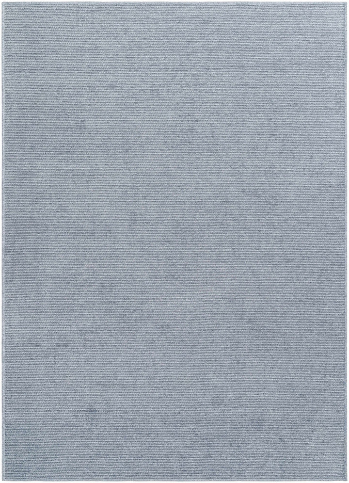 Isako Blue & Gray Modern Solid Design Washable Rug - The Rug Decor