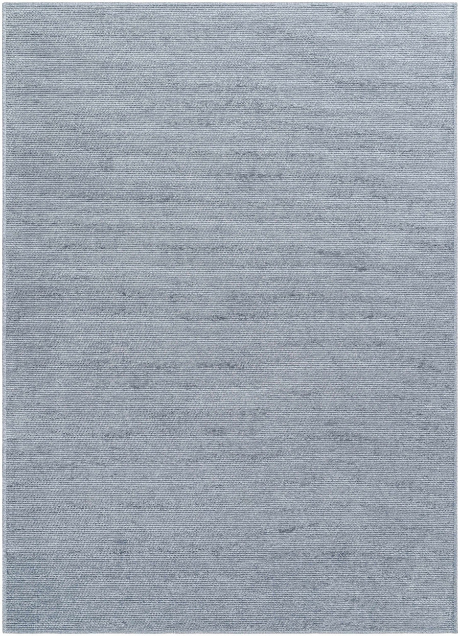 Isako Blue & Gray Modern Solid Design Washable Rug - The Rug Decor