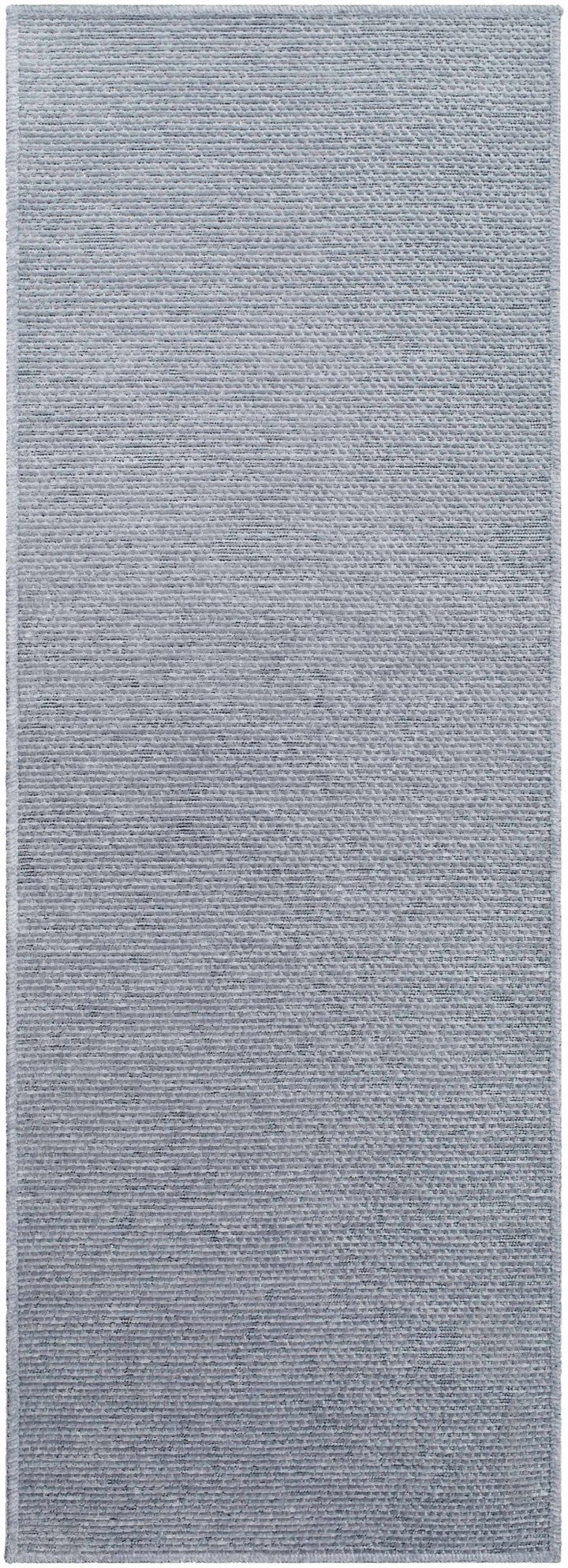 Isako Blue & Gray Modern Solid Design Washable Rug - The Rug Decor