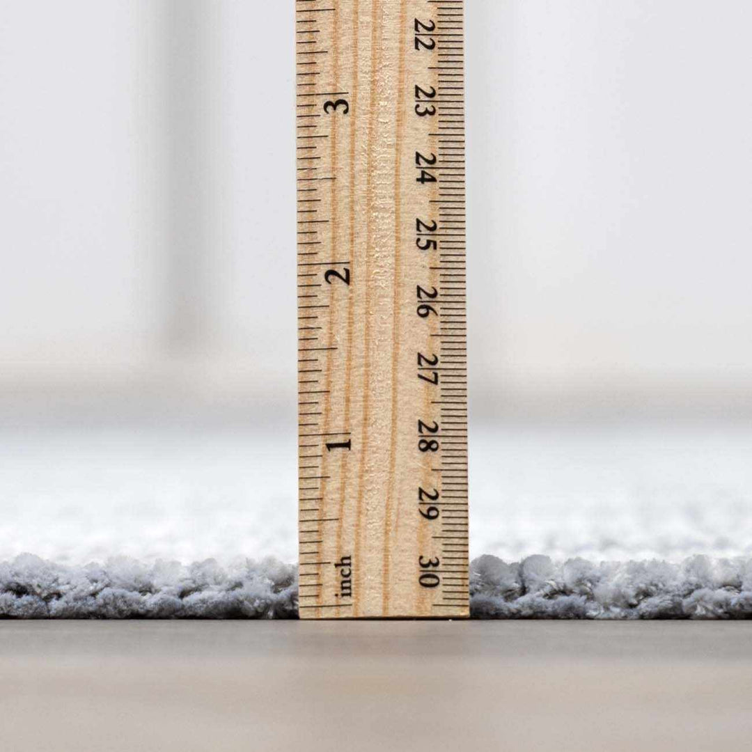 Isako Blue & Gray Modern Solid Design Washable Rug - The Rug Decor