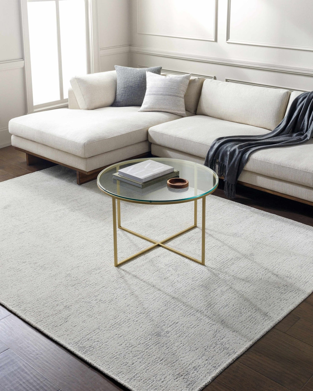 Isako Modern Abstract Ivory And Gray Area Rug - The Rug Decor