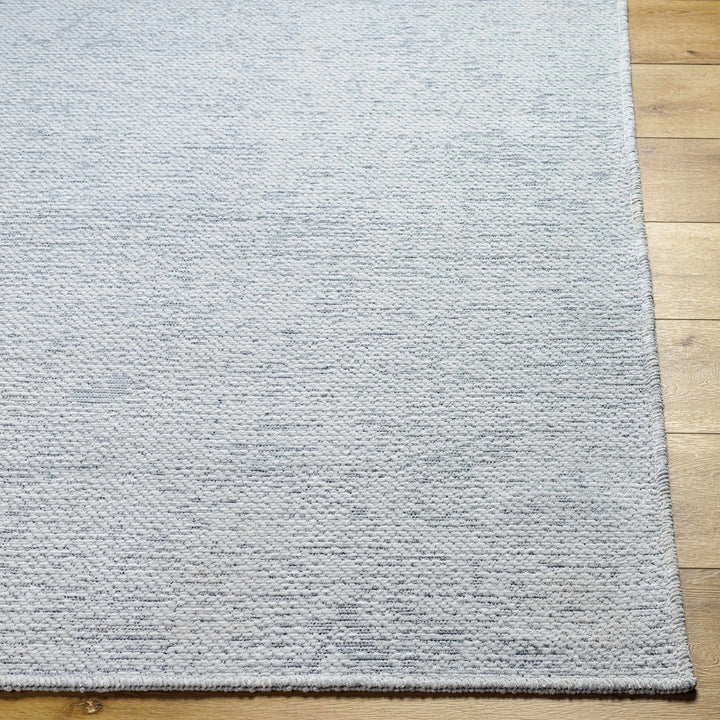 Isako Modern Solid Design Silver Washable Rug - The Rug Decor