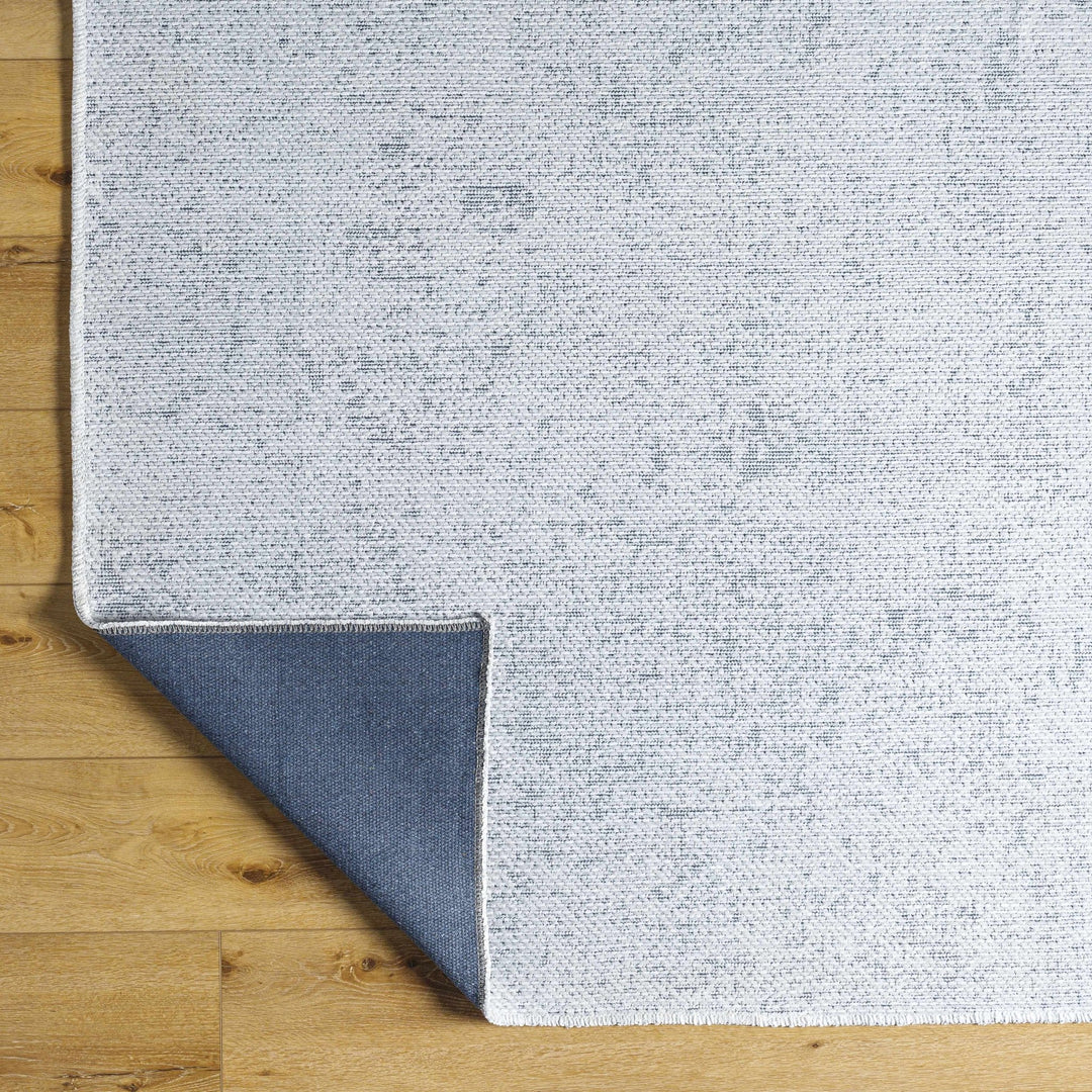 Isako Modern Solid Design Silver Washable Rug - The Rug Decor