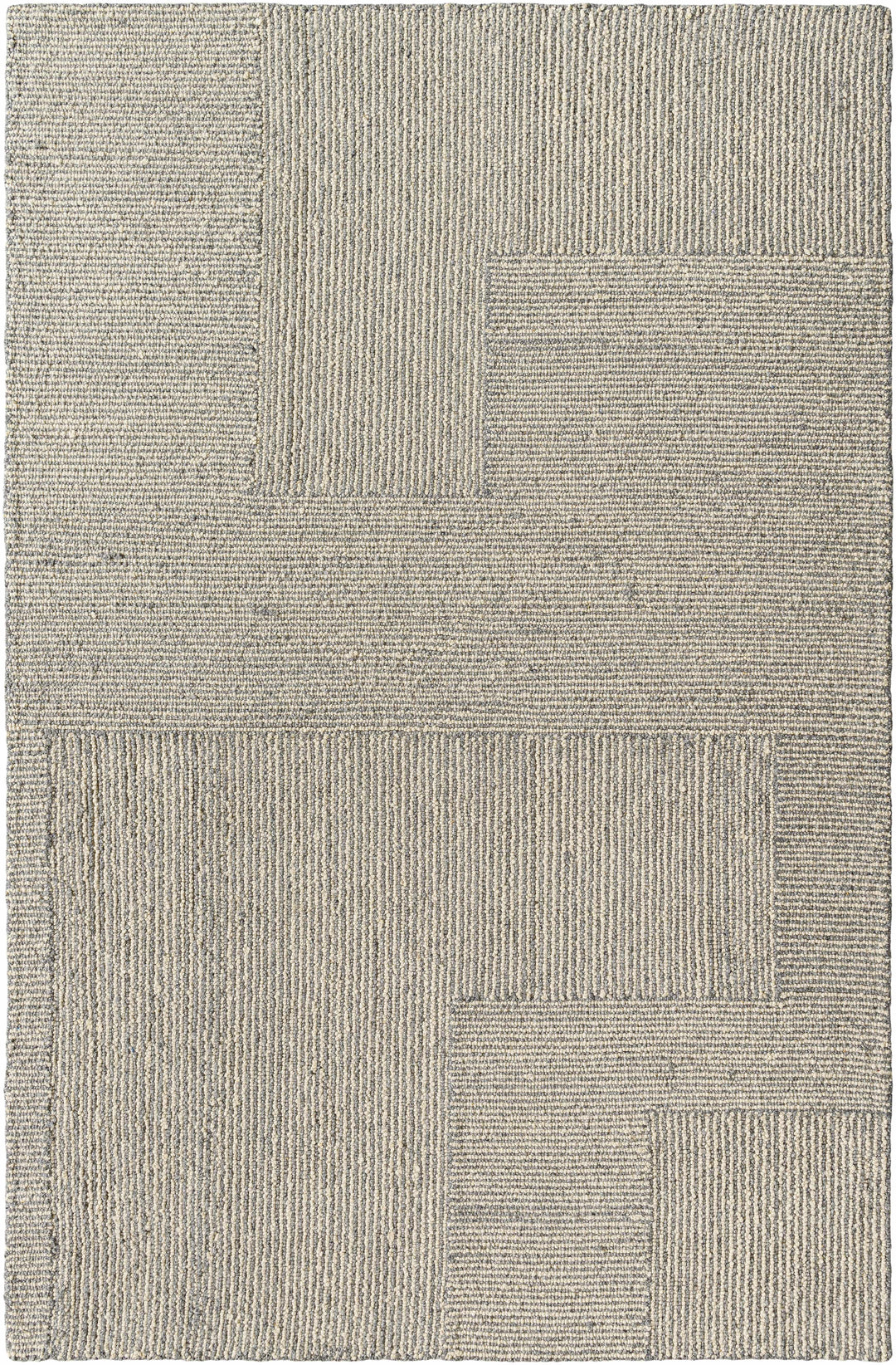 Isamu Beige Contemporary Geometrical Design Area Rug