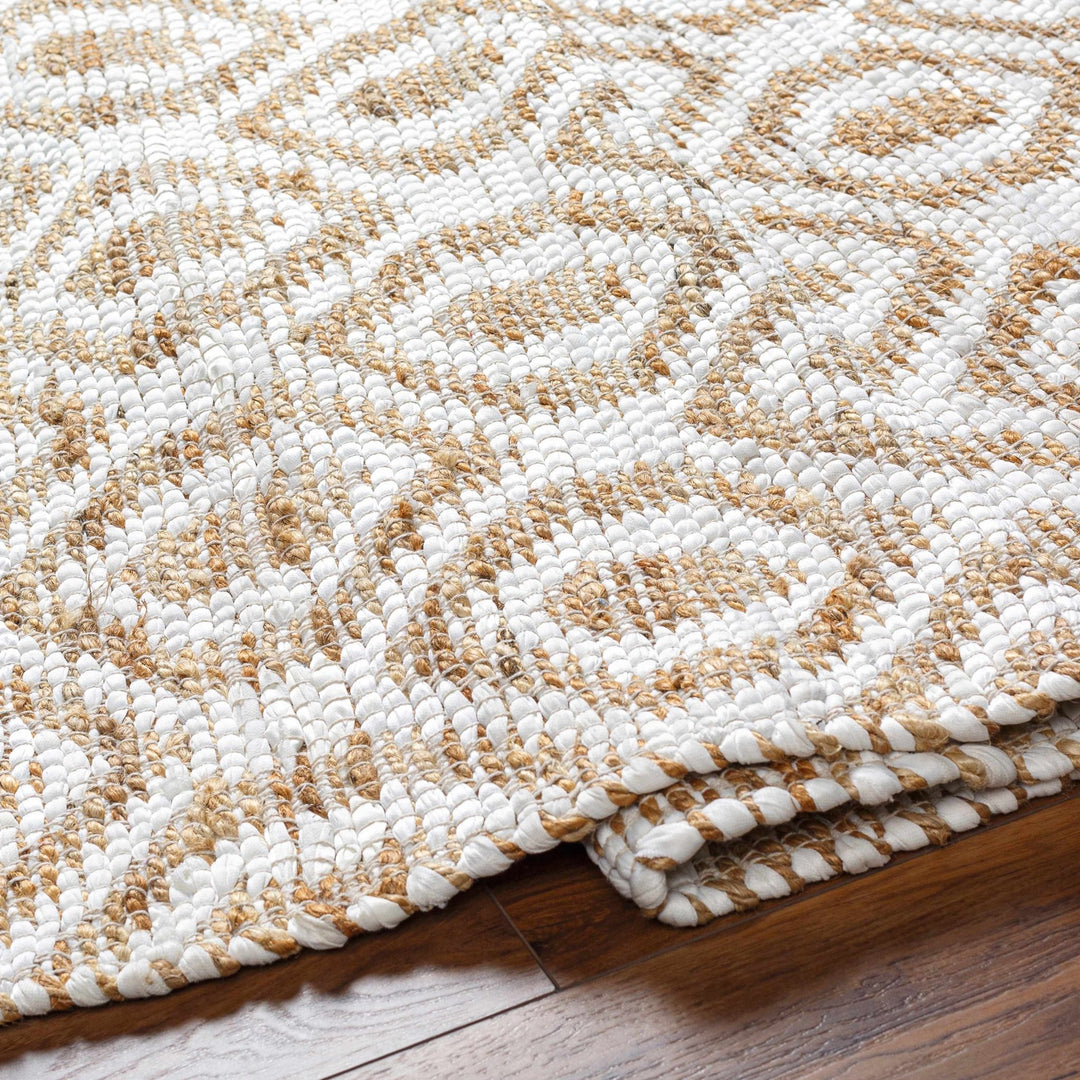 Isaye Contemporary Geometrical Beige And Ivory Rug - The Rug Decor