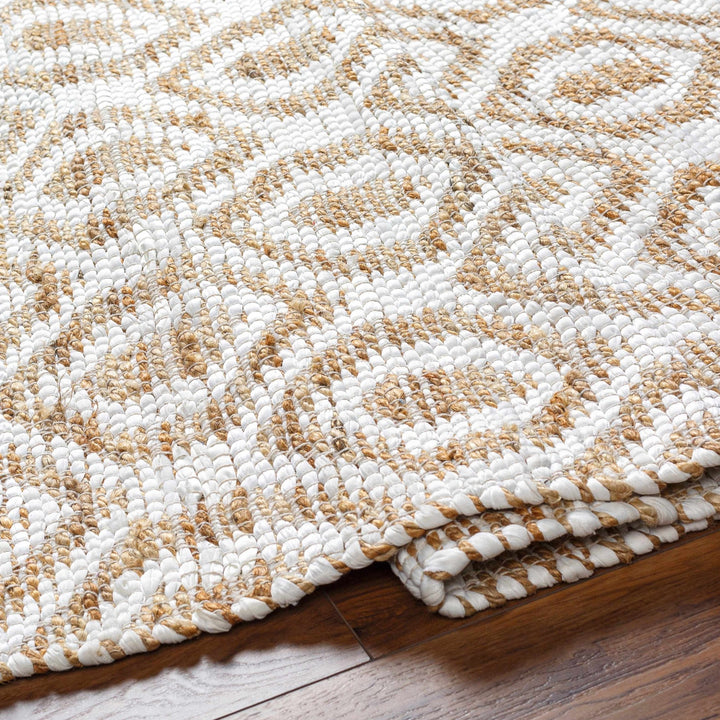 Isaye Contemporary Geometrical Beige And Ivory Rug - The Rug Decor