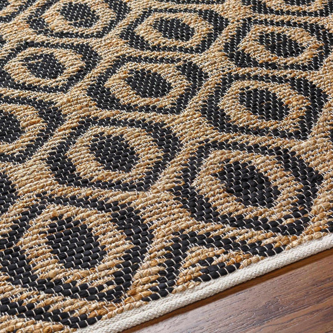 Isaye Contemporary Tan And Charcoal Rug - The Rug Decor
