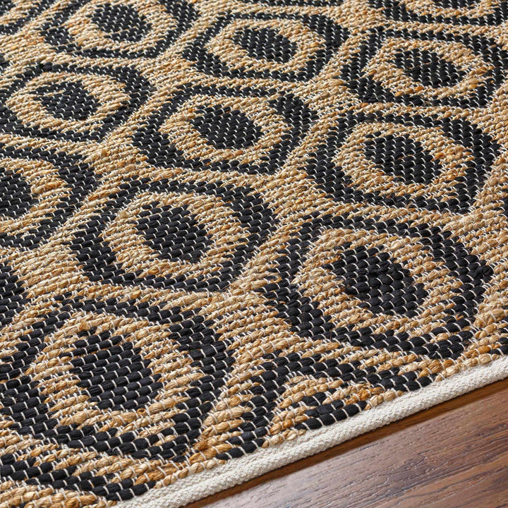 Isaye Contemporary Tan And Charcoal Rug - The Rug Decor