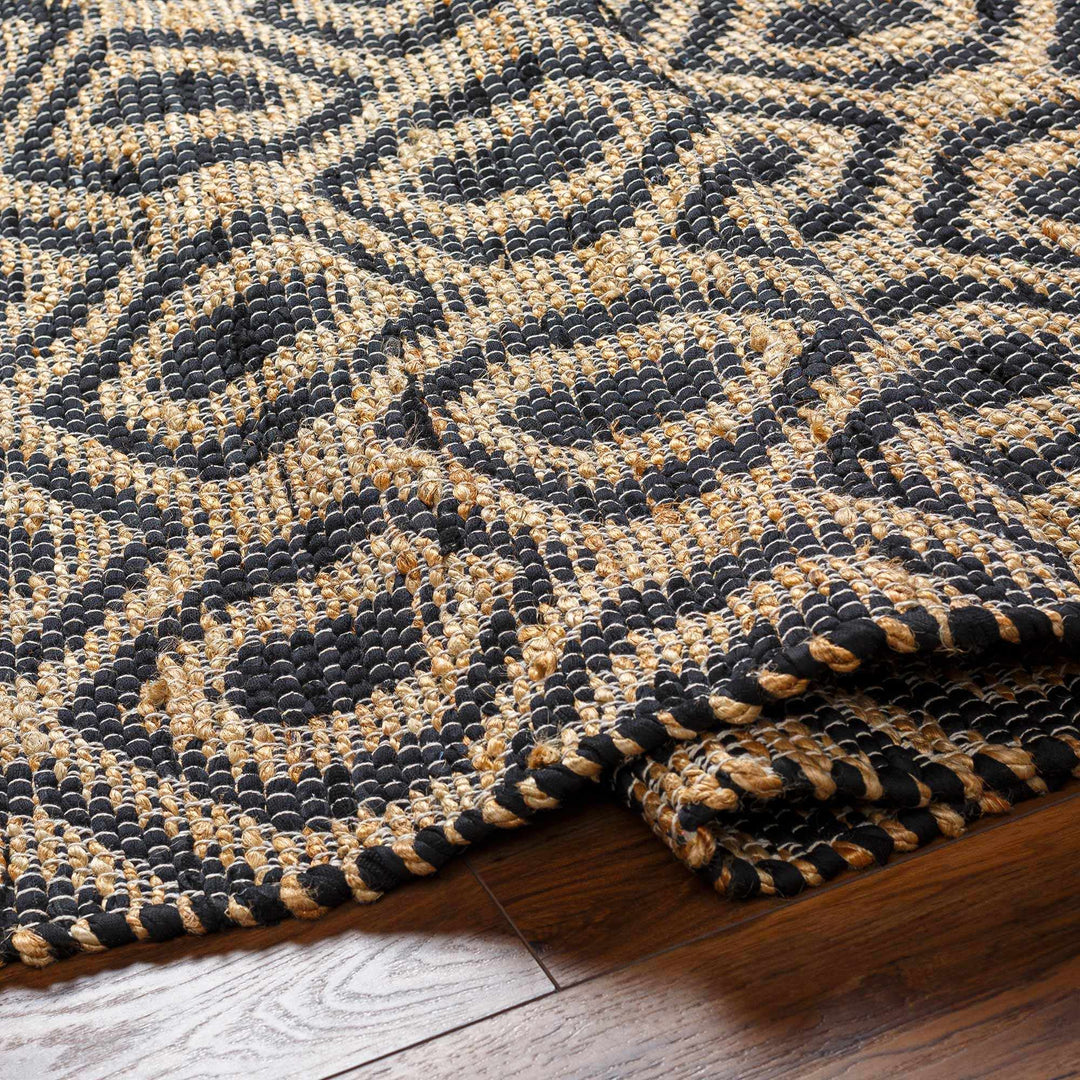 Isaye Contemporary Tan And Charcoal Rug - The Rug Decor