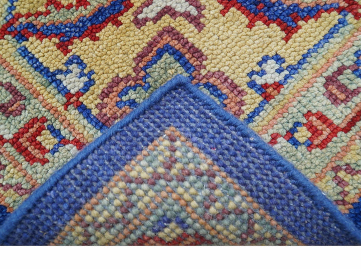 Isfahan Custom Made Traditional Blue And Beige Hand Knotted Wool Rug - The Rug Decor