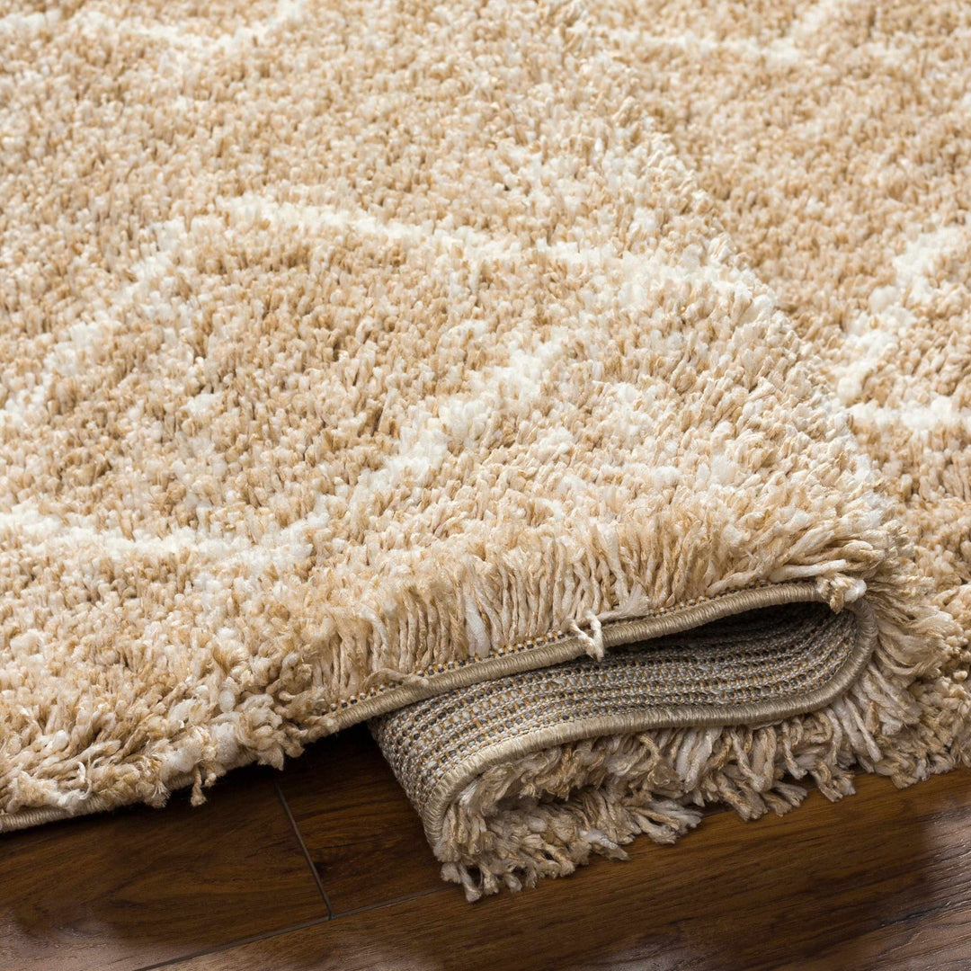 Ishan Contemporary Geometrical Beige And Ivory Area Rug - The Rug Decor