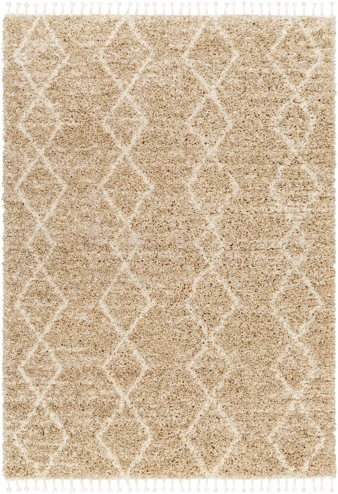 Ishan Contemporary Geometrical Beige And Ivory Area Rug - The Rug Decor
