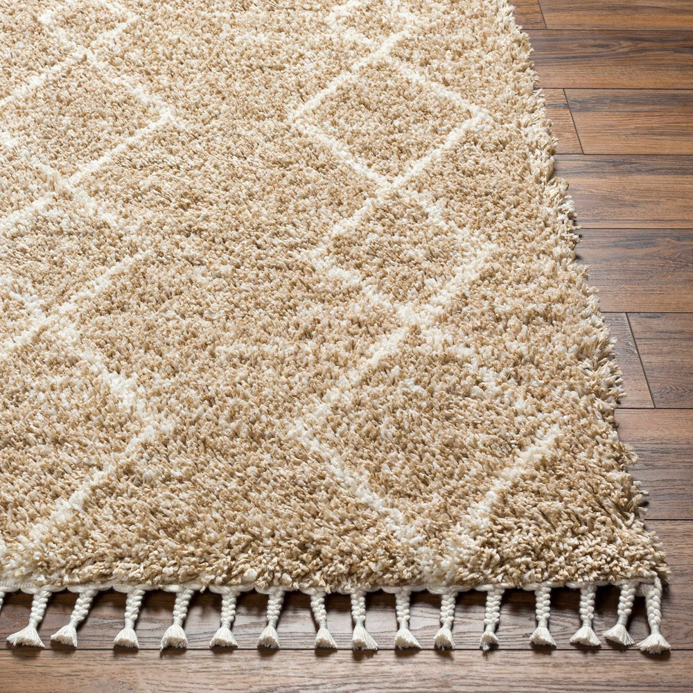 Ishan Contemporary Geometrical Beige And Ivory Area Rug - The Rug Decor