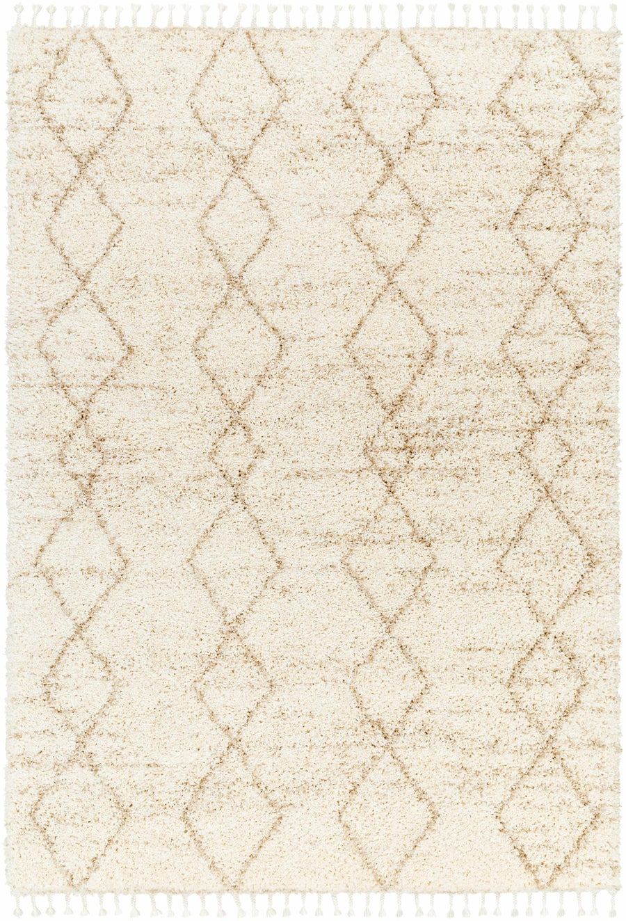 Ishan Contemporary Ivory And Beige Cream Rug - The Rug Decor