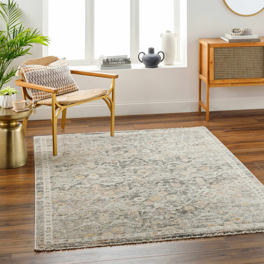 Issay Traditional Style Beige And Gray Rug - The Rug Decor