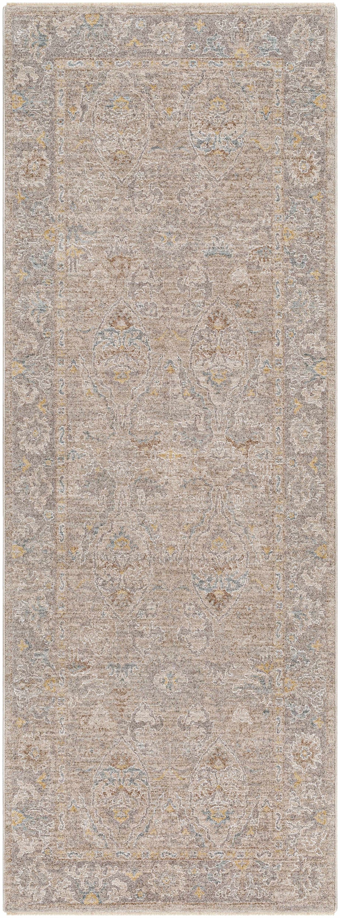 Istas Traditional Style Beige And Gray Area Rug