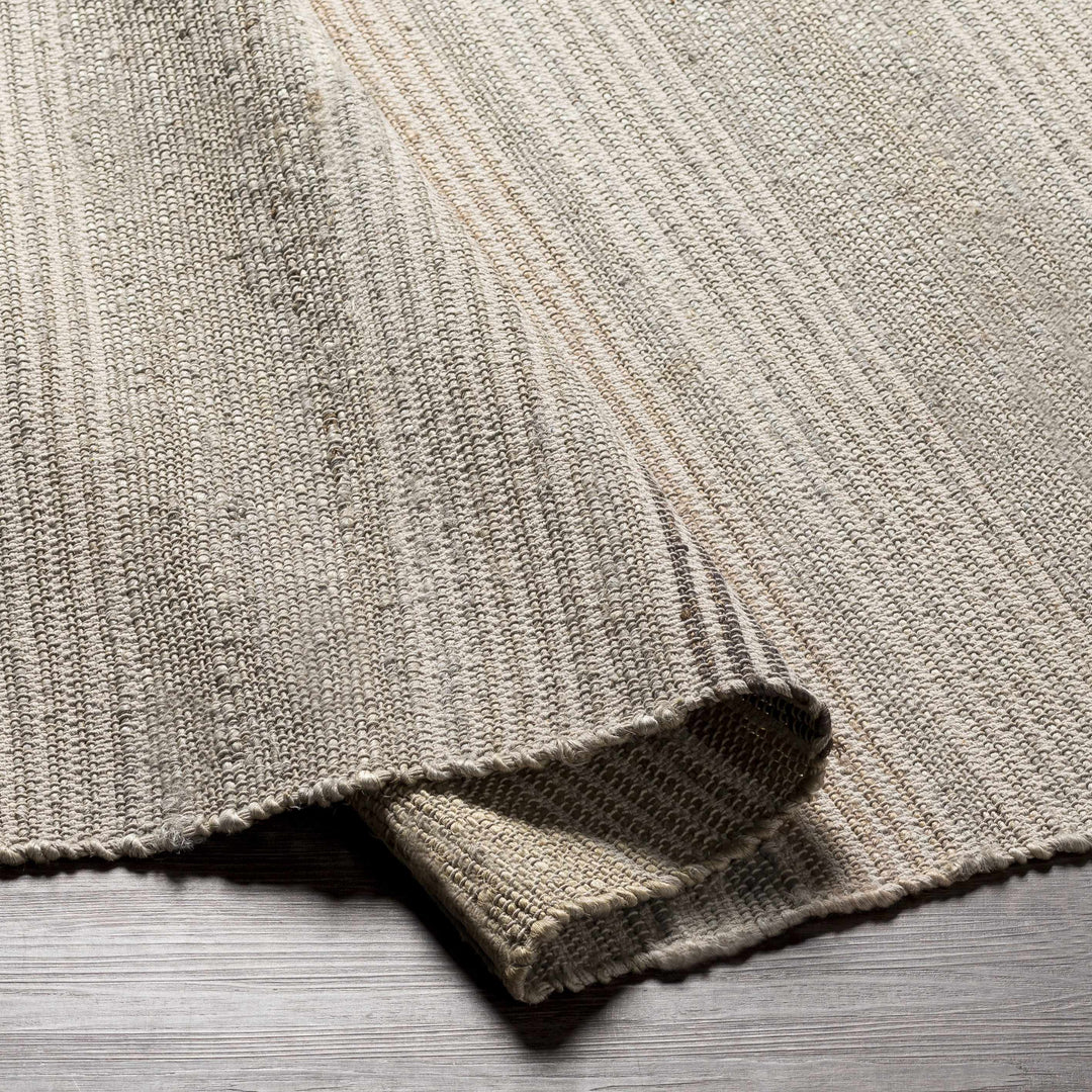 Ivana Modern Stripes Beige And Charcoal Area Rug